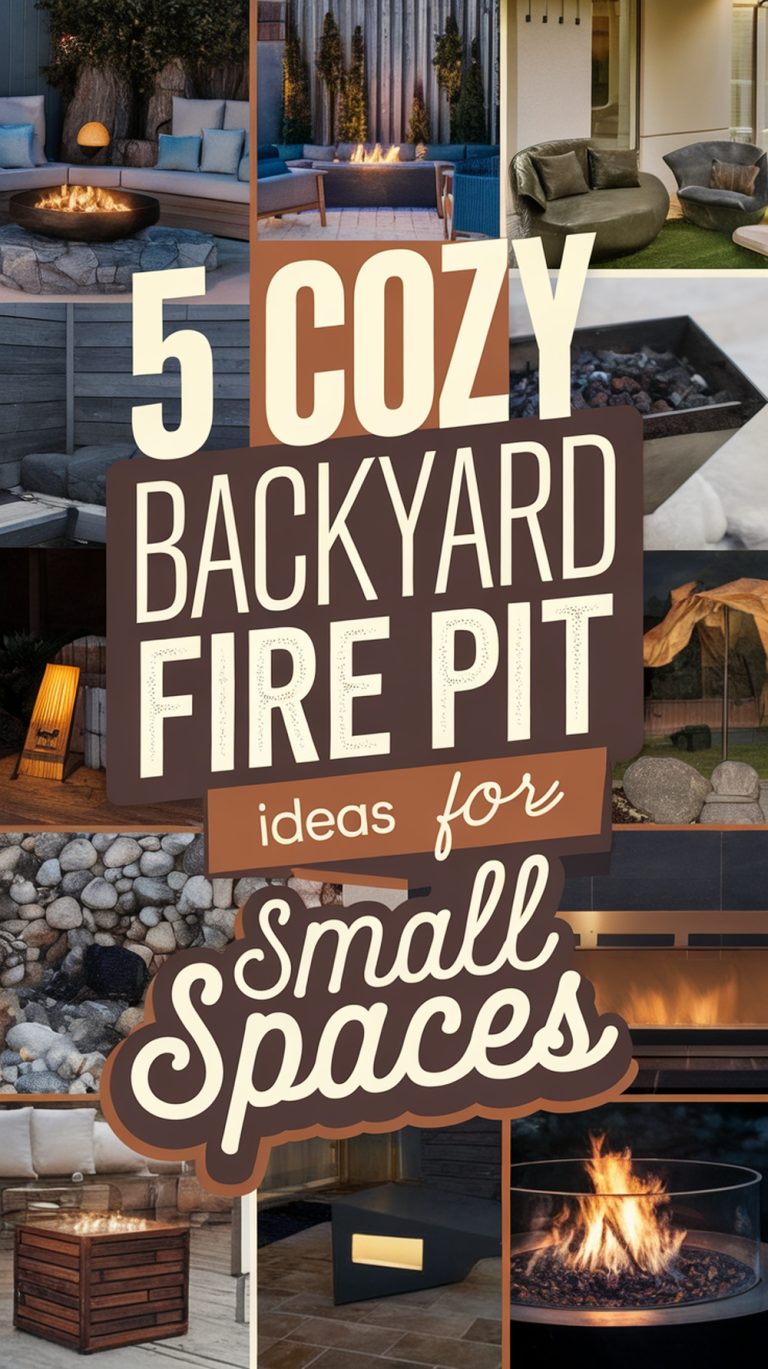 5 Cozy Backyard Fire Pit Ideas for Small Spaces